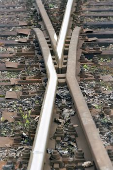 Abstract image of the rails - line - transportation