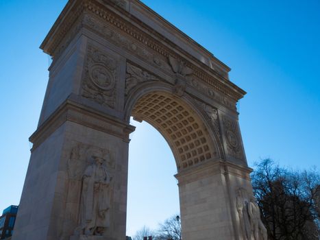 famous arch at the Washington Square in NYC