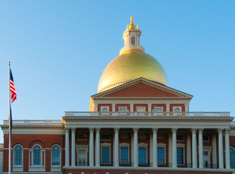 view of the State House in Boston