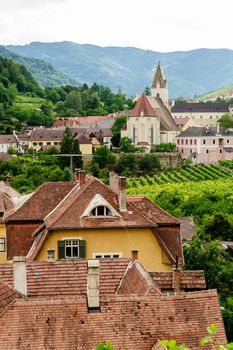 Over the Roofs of a Village in Wachau, taken in Lower Austria