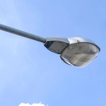 street lighting on day on sky background