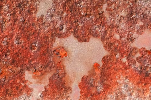 closeup of rusting metal