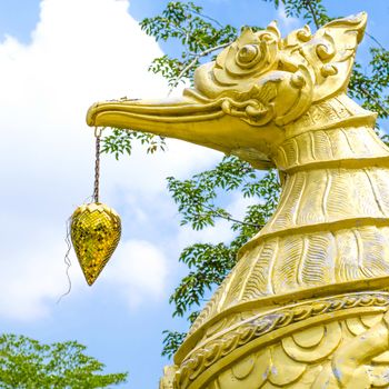 Thai swan see in temple of Thailand