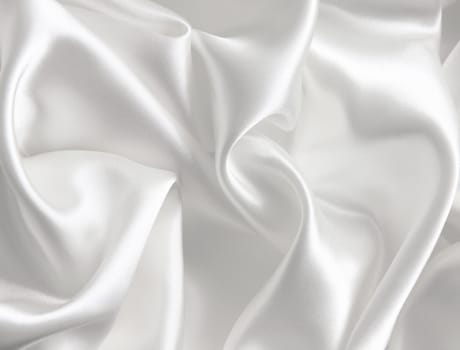 Smooth elegant white silk can use as wedding background 
