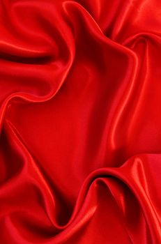 Smooth red silk can use as background 