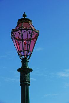 Italy. Venice. Pink lantern in Punta della Dogana