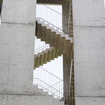 abstract modern stair architecture