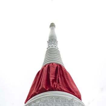 stupa color of Ko-kred Nonthaburi Thailand
