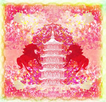 Year of Horse graphic design