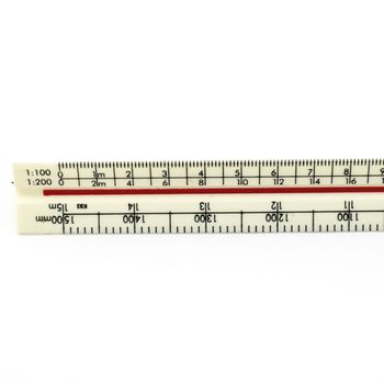 ruler isolated on white background