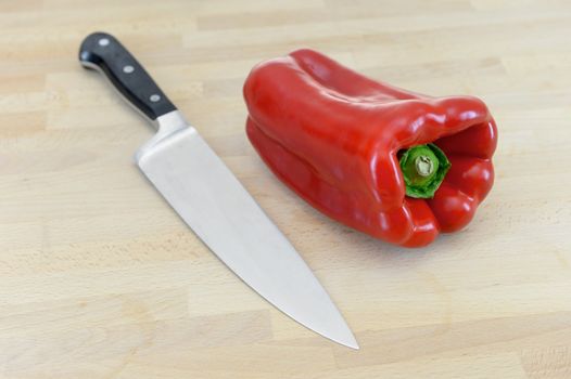 Fresh Capsicum isolated against a plain background