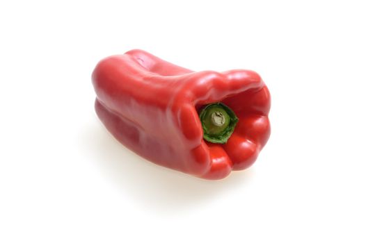 Fresh Capsicum isolated against a plain background