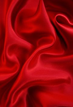 Smooth red silk can use as background