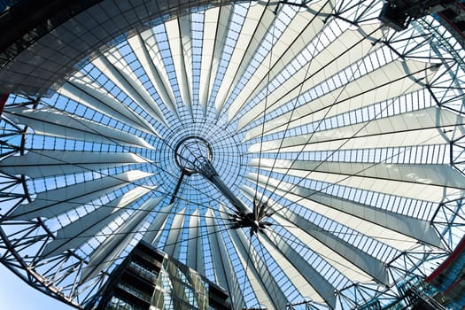 propellerblade roof postdamer platz in berlin germany