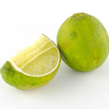 lime isolated on white background