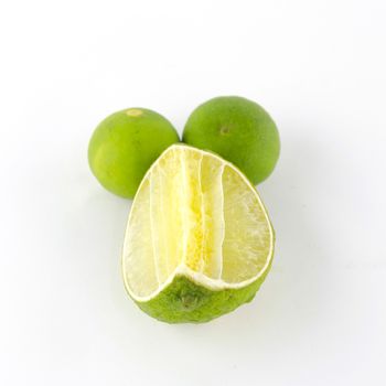 lime isolated on white background