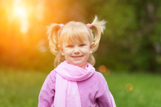 portrait of the girl outdoors