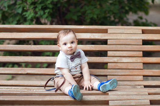 child on the bench