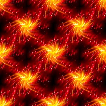 Abstract seamless background, beautiful shiny lights, glowing magic bokeh