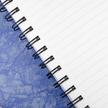 notebook have line on blue texture