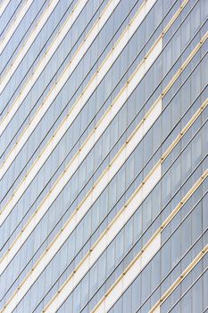 Windows glass of building in city, Bangkok Thailand.