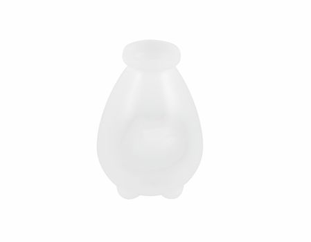A white bottle on the white background