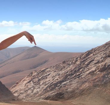 mountain called Sophia Loren's Tit in Fuerteventura, Canary Islands.