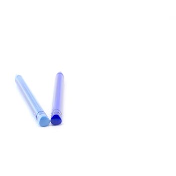 colorful pens isolated on white background