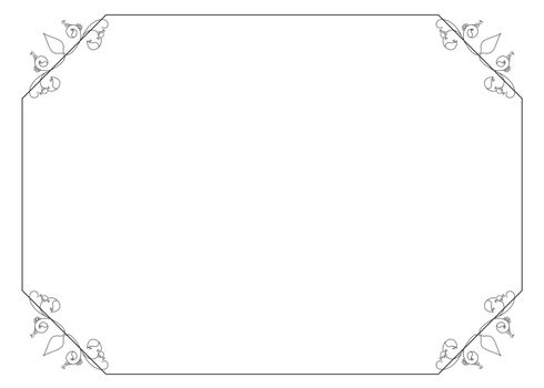 geometrical frame with beautiful Ottoman art motifs