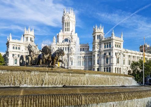 Cibeles museo and  located downtown Madrid, Spain 