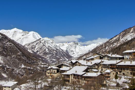 Panormic view of Mt Ferra, Valle Varaita, Italy