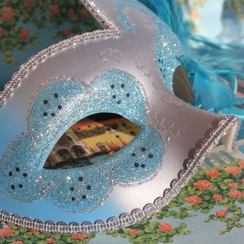 Blue carnival mask