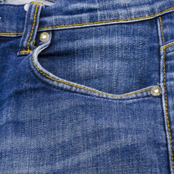 blue jean isolated on white background