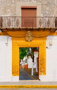 Surreal View of the Street through the Gate in Spanish Town