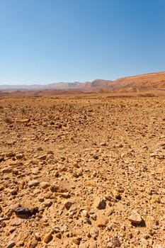 Stony Hills of the Negev Desert in Israel