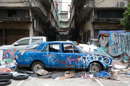 graffitti landmark car show at bangkok