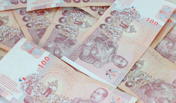 Close up of Thai money , Thailand