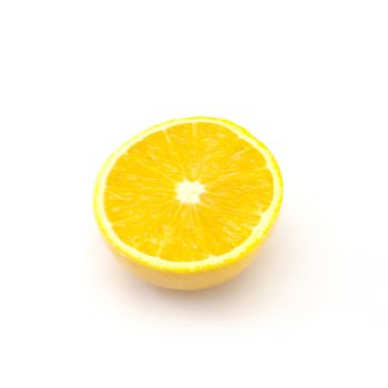 orange fruit isolated on white background