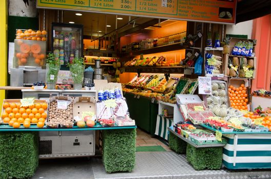 Shop for fruits and vegetables