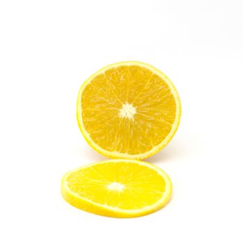 orange fruit isolated on white background