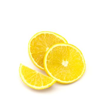 orange fruit isolated on white background