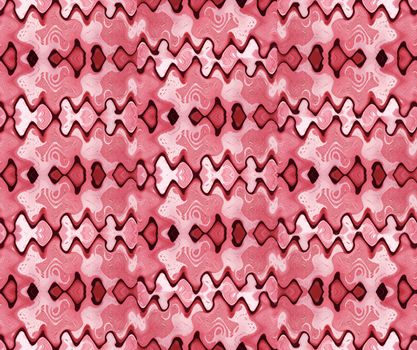 Abstract background of red tiles, pink, burgundy and white
