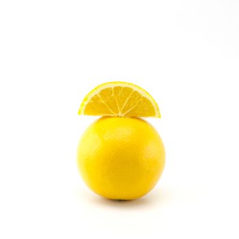 orange fruit isolated on white background