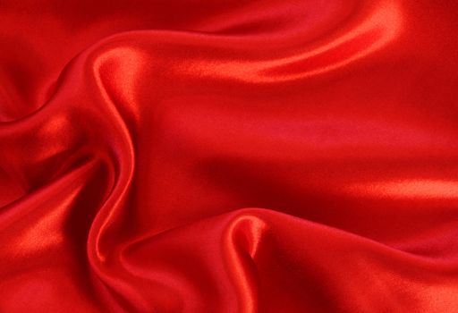 Smooth red silk can use as background 