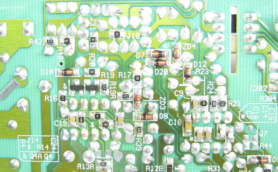 Green Seamless Printed Circuit Board for you background