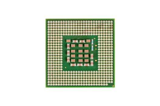 CPU - Central Processing Unit isolated on white background with clipping path