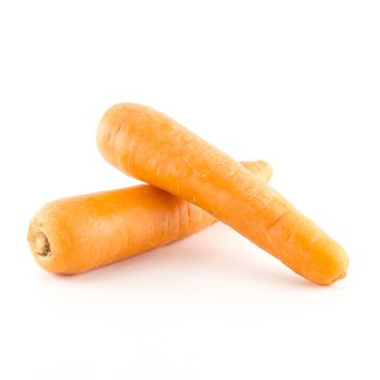 food vegetable orange carrot isolated on white background