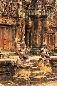 Banteay Srey temple, Angkor area, Siem Reap, Cambodia