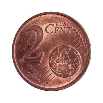 Detailed shoot of two euro cents