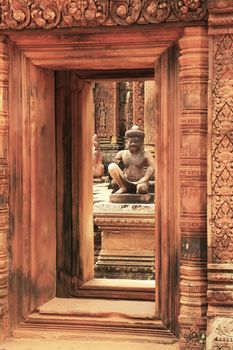 Banteay Srey temple, Angkor area, Siem Reap, Cambodia